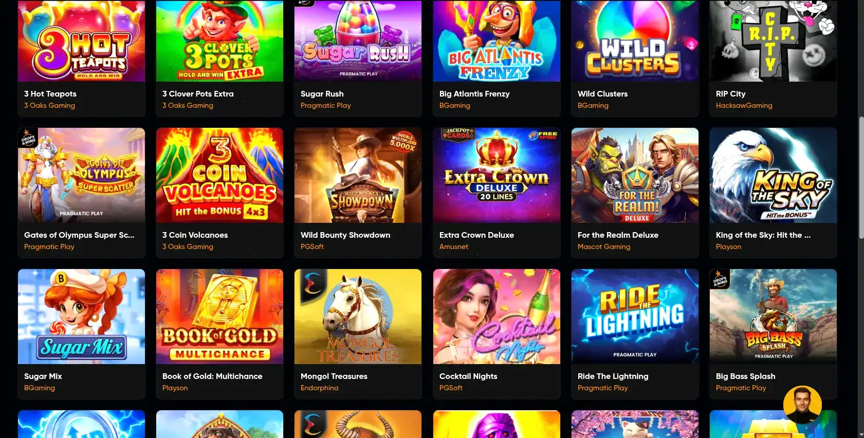 Volna casino интерфейс